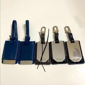 Tumi monogram bag tags x 4
